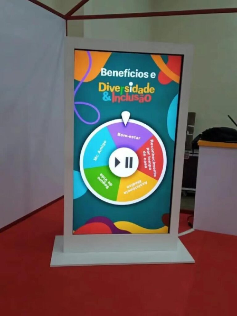 Aluguel de Totem Interativo Painel de led touch Screen Holograma 3d em Nova Lima Belo Horizonte 2026