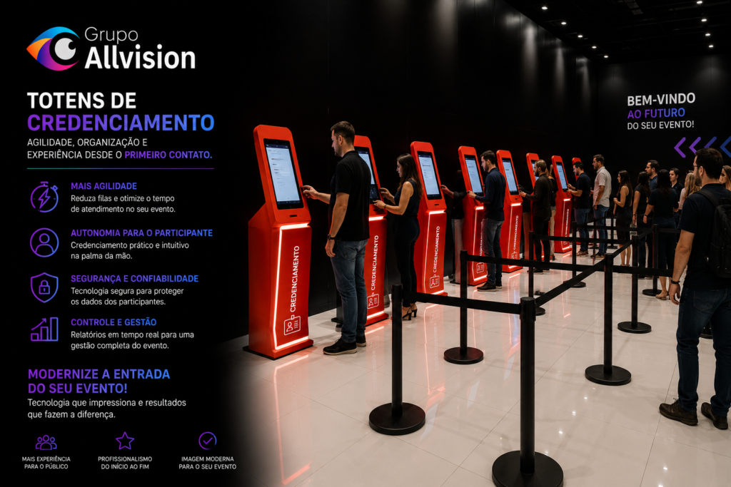 Locação de Totem Touch Screen para Eventos Corporativos em Belo Horizonte