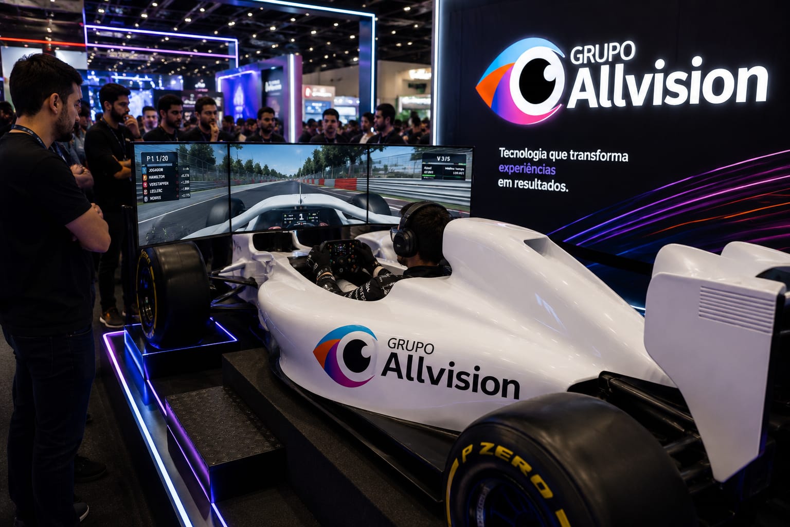 Aluguel de Simulador de Moto GP, Simulador de Fórmula 1, Totem Touch Screen e Painel de LED para o ENA – Encontro Nacional de Automação 2026 em Belo Horizonte
